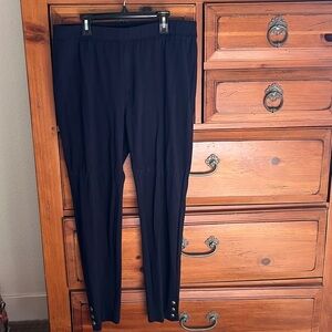 Talbots Navy Blue Leggings Pants Size Large Preloved
